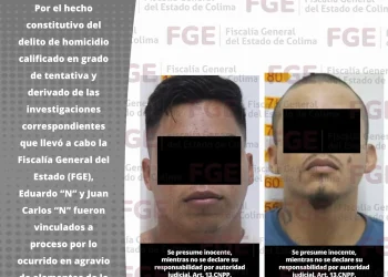 Por homicidio calificado en grado de tentativa dos sujetos van a prisión: FGE