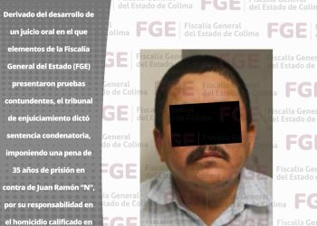 FGE consigue 35 años de cárcel para hombre por homicidio calificado en agravio de un menor de edad