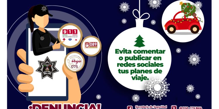 SSP Colima hace recomendaciones de seguridad en época decembrina