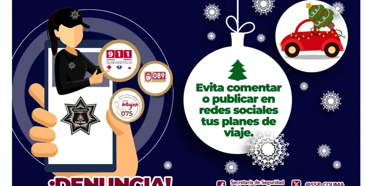 SSP Colima hace recomendaciones de seguridad en época decembrina