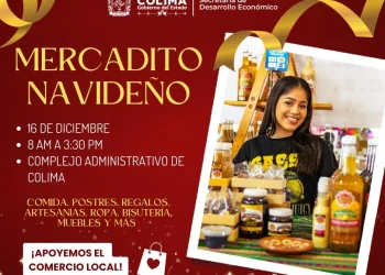 Sedeco invita al ‘Mercadito Navideño’ este lunes en el Complejo Administrativo de Colima