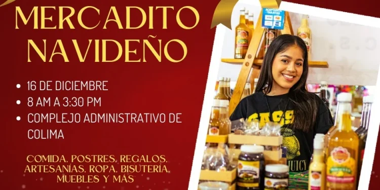 Sedeco invita al ‘Mercadito Navideño’ este lunes en el Complejo Administrativo de Colima