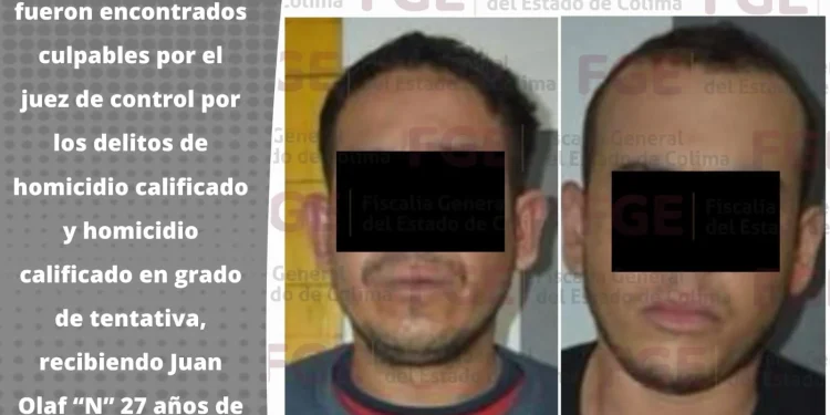 Más de 20 años de prisión para dos hombrespor homicidio calificado y tentativa de homicidio