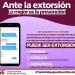 Ante la extorsion lo mejor es la prevencion FGE