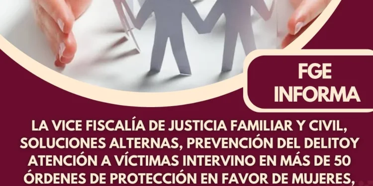 La Vice Fiscalía de Justicia Familiar y Civil, Soluciones Alternas, Prevención del Delito y Atención a Víctimas intervino en más de 50 órdenes de protección en favor de mujeres, niñas, niños y adolescentes