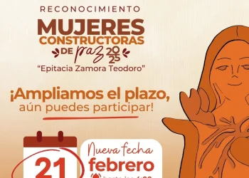 ICM amplía plazo en la convocatoria de ‘Mujeres Constructoras de Paz: Epitacia Zamora Teodoro 2025’