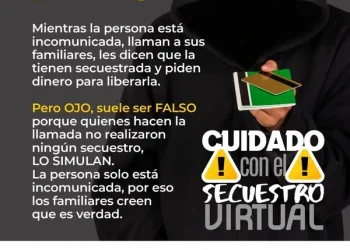 ¡Cuidado con el secuestro virtual! FGE