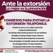 Ante la extorsión lo mejor es la prevención FGE