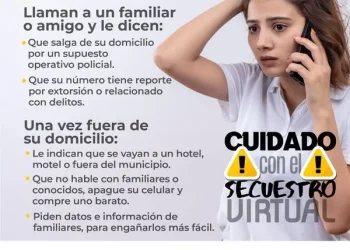 ¡Cuidado con el secuestro virtual! FGE