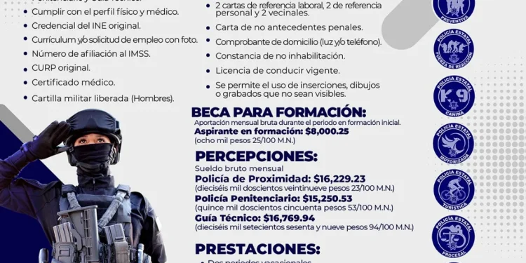 SSP convoca a aspirantes a integrarse a la Policía Estatal de Colima