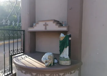 Vandalizan Capilla de San Judas Tadeo de la Comunidad de Santiago
