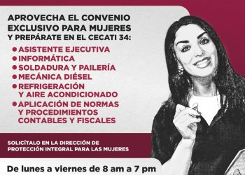 GOBIERNO DE ROSI BAYARDO FIRMA CONVENIO PARA EL 50% DE DESCUENTO EN CURSOS PARA MUJERES EN EL CECATI NO.34