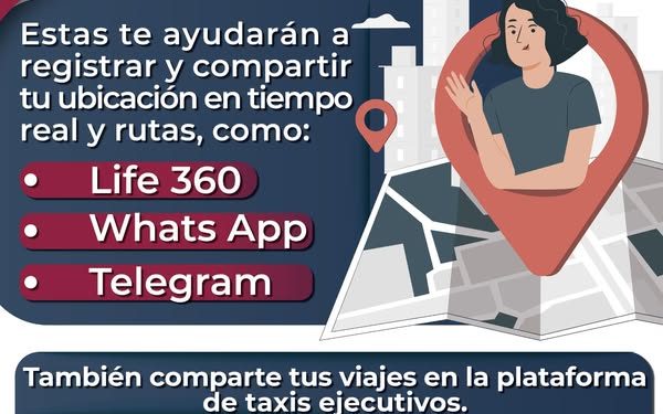 Descarga y utiliza aplicaciones que te hagan sentir segura o seguro FGE