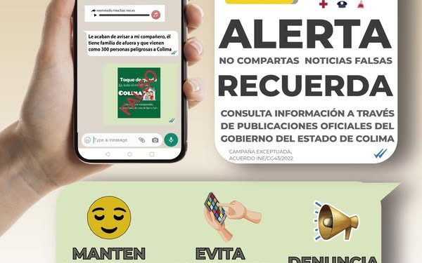 ¡ALERTA! NO COMPARTAS NOTICIAS FALSAS FGE