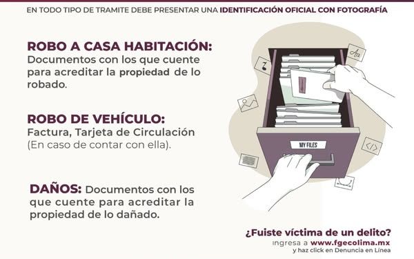 Después de presentar mi denuncia en línea, ¿Qué documento necesito para acudir al Ministerio Público? FGE