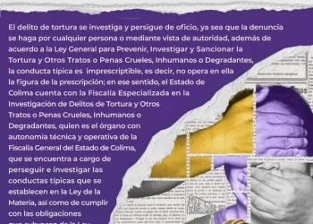 SABÍAS QUE… El delito de tortura se investiga y persigue de oficio FGE