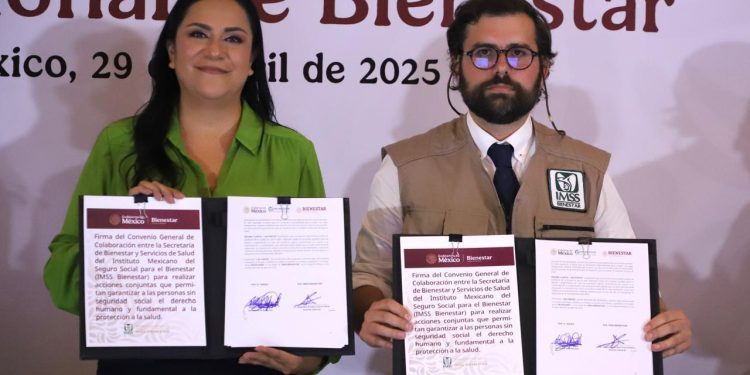 Firman convenio de colaboración Secretaría de Bienestar e IMSS Bienestar para implementar La Clínica es Nuestra y Salud Casa por Casa