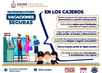 Seguridad Pública Colima comparte tips para uso seguro de cajeros bancarios