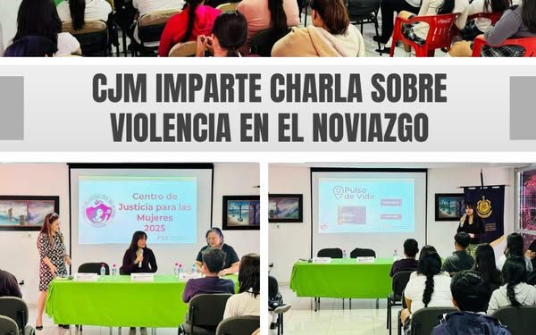 CJM imparte charla sobre Violencia en el Noviazgo FGE