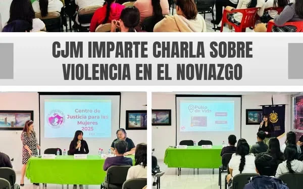 CJM imparte charla sobre Violencia en el Noviazgo FGE