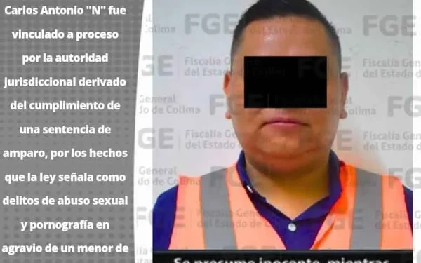 Hombre es vinculado a proceso por su probable participación en los delitos de abuso sexual y pornografía FGE