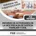 Informe de actividades de la Vice Fiscalía de Justicia Familiar y Civil FGE