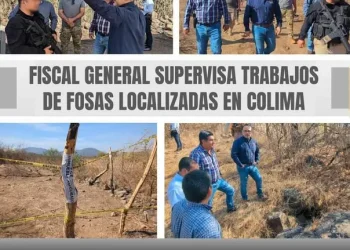 Fiscal General supervisa trabajos de fosas localizadas en Colima FGE