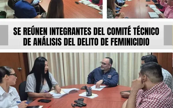 Se reúnen integrantes del Comité Técnico de Análisis del Delito de Feminicidio FGE
