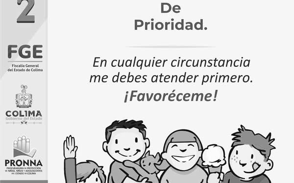 Derechos de niñas, niños y adolescentes. De prioridad FGE