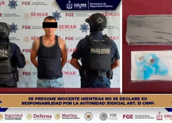Detiene Policía Estatal a sujeto por co-participación en disparos de arma de fuego, daños y posesión de droga