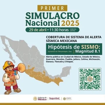Simulacro Nacional 2025 ¿A qué hora sonará la alerta sísmica HOY 29 de abril 2025?