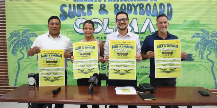 Subsectur presenta el Circuito de Surf COLIMA: tres torneos, un solo destino de clase mundial