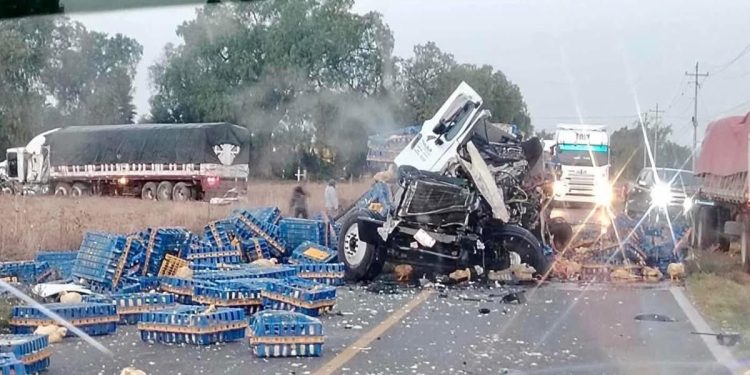 Tragedia y rapiña en Quecholac: vuelca tráiler con pollos y deja dos muertos en carretera Acatzingo-El Seco