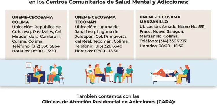Salud Colima brinda atención gratuita a personas con adicciones