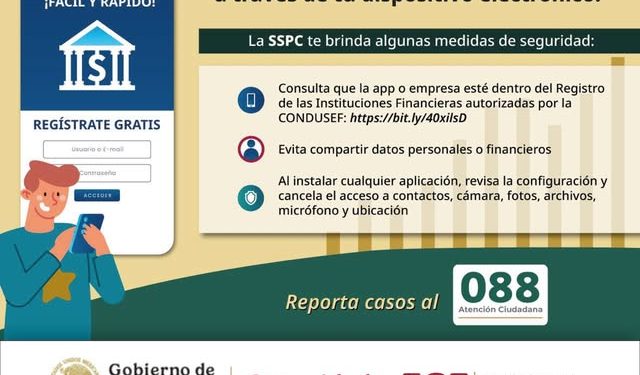 ¡Ten cuidado si vas a solicitar un préstamo a través de tu dispositivo electrónico! FGE