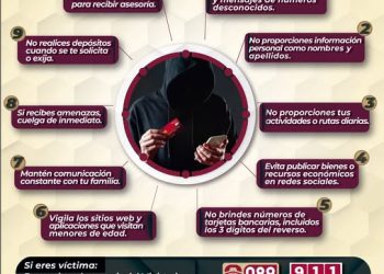 Acciones para prevenir la extorsión telefónica FGE