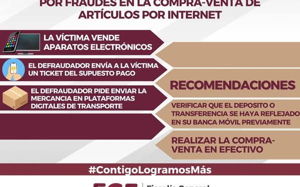 LA FGE ALERTA por fraudes de compra-venta de artículos de Internet