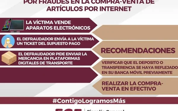 LA FGE ALERTA por fraudes de compra-venta de artículos de Internet