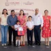 Indira Vizcaíno sigue entregando mochilas, útiles y uniformes gratuitos; este lunes los recibieron estudiantes de Coquimatlán e Ixtlahuacán