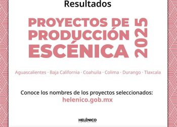 Cultura Colima y Centro Cultural Helénico presentan resultados de la convocatoria Proyectos de Producción Escénica 2025