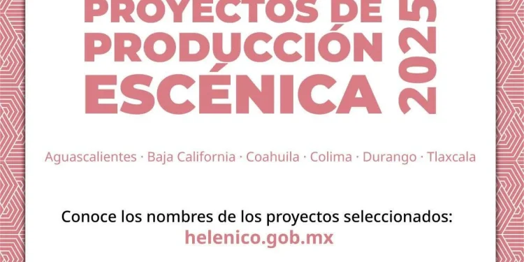 Cultura Colima y Centro Cultural Helénico presentan resultados de la convocatoria Proyectos de Producción Escénica 2025