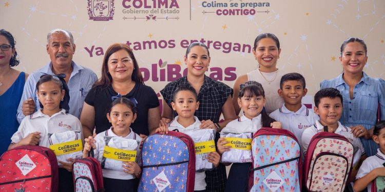 Indira Vizcaíno inició la entrega 2025 de ColiBecas Uniformes, Mochilas y Útiles a estudiantes de educación básica del estado de Colima