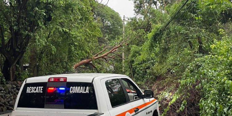 Lluvias fuertes de este miércoles no registran afectaciones mayores en el Estado de Colima