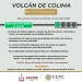 Volcán de Colima registró 4 sismos, un derrumbe y un lahar esta semana