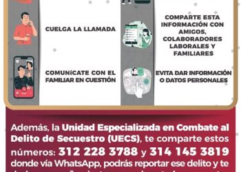 Si eres victima de extorsión telefónica toma en cuenta las siguientes recomendaciones FGE