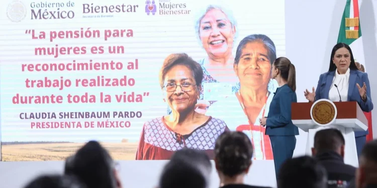 En 2025, la meta de la Pensión Mujeres Bienestar es beneficiar a 3.2 millones de mujeres de 60 a 64 años