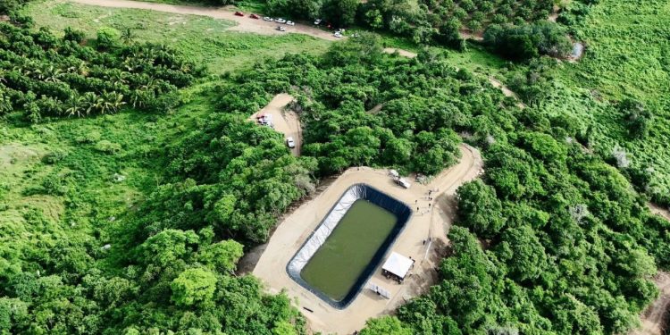 Gobierno del Estado de Colima impulsa construcción de 12 ollas con geomembrana para captar agua