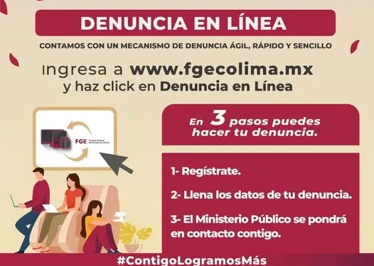 ¿Fuiste victima de un delito? DENUNCIA en linea! FGE