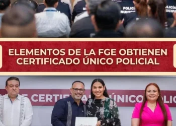 Elementos de la FGE obtienen Certificado Único Policial
