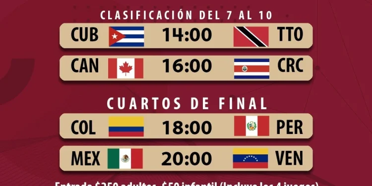 México vs. Venezuela juegan Cuartos de Final hoy viernes a las 8:00 pm